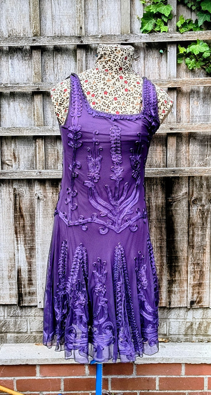 Purple Embroidered Dress - Adult 18
