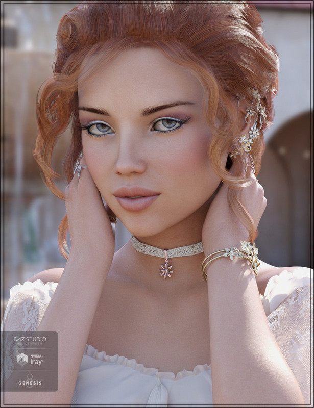 Floral Bliss Jewelry for Genesis 8 Female(s)