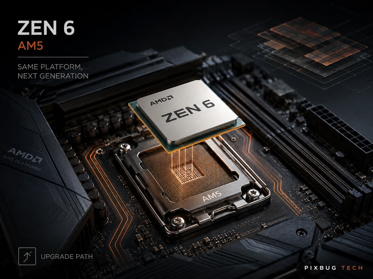 AMD põe Zen 6 no AM5 e transforma longevidade de plataforma em arma contra a troca constante de placa-mãe