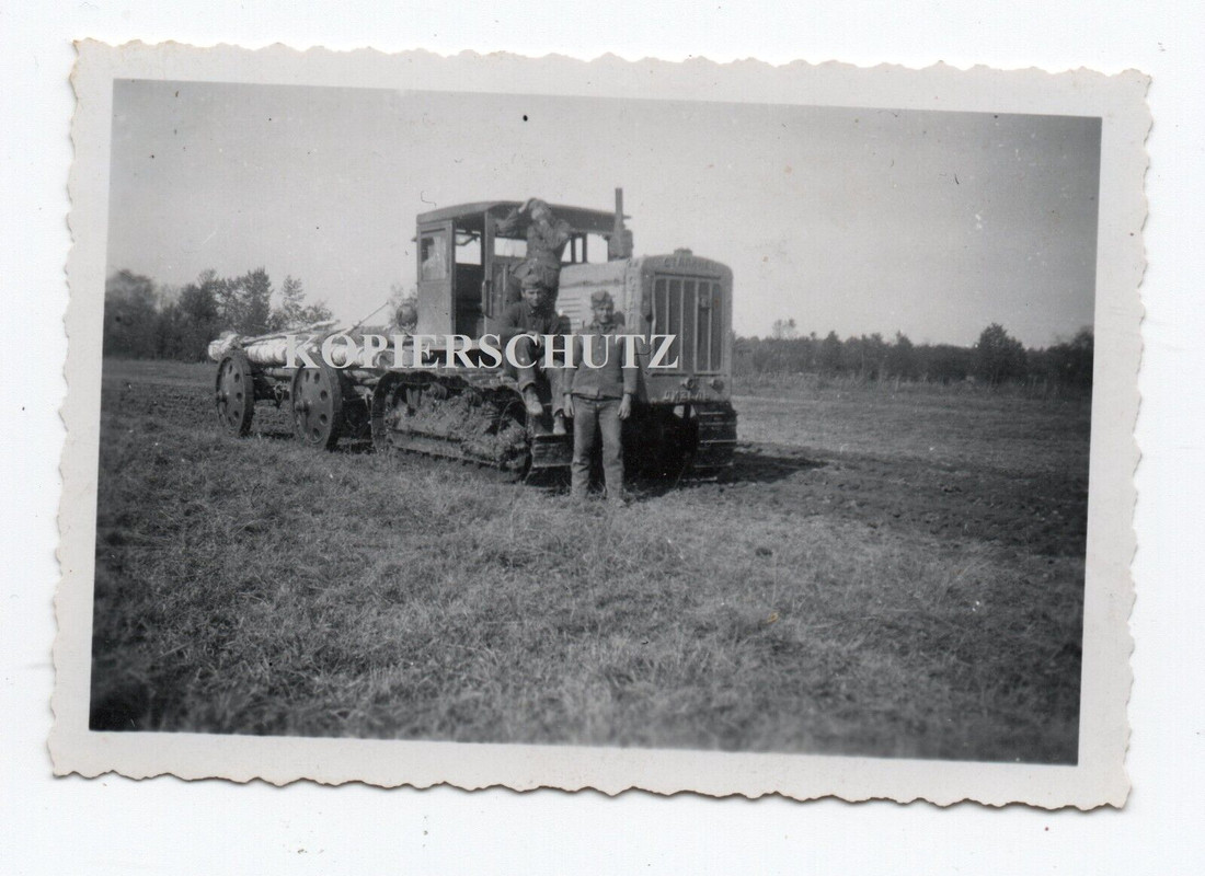 Russland 1941 SDkfz Raupenschlepper Kettenfahrzeug Kettenschlepper Anhänger