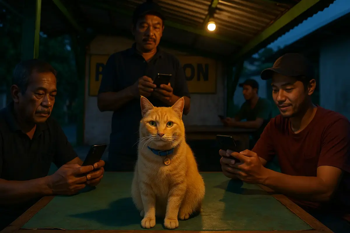 Kucing Hoki Maskot Rt Maxwin