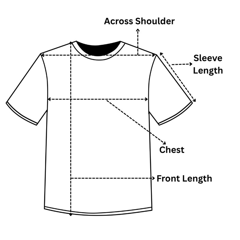 BoxyCrew T-shirt measurement guide
