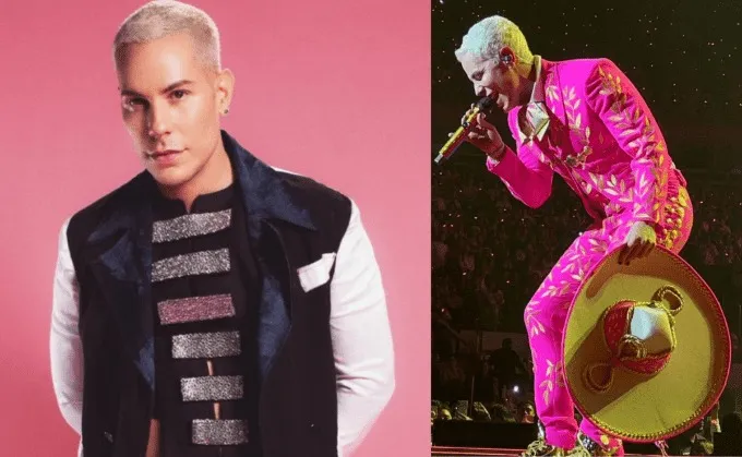 Christian Chávez es criticado por usar traje charro en color rosa