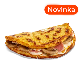 Omeleta se šunkou a houbami