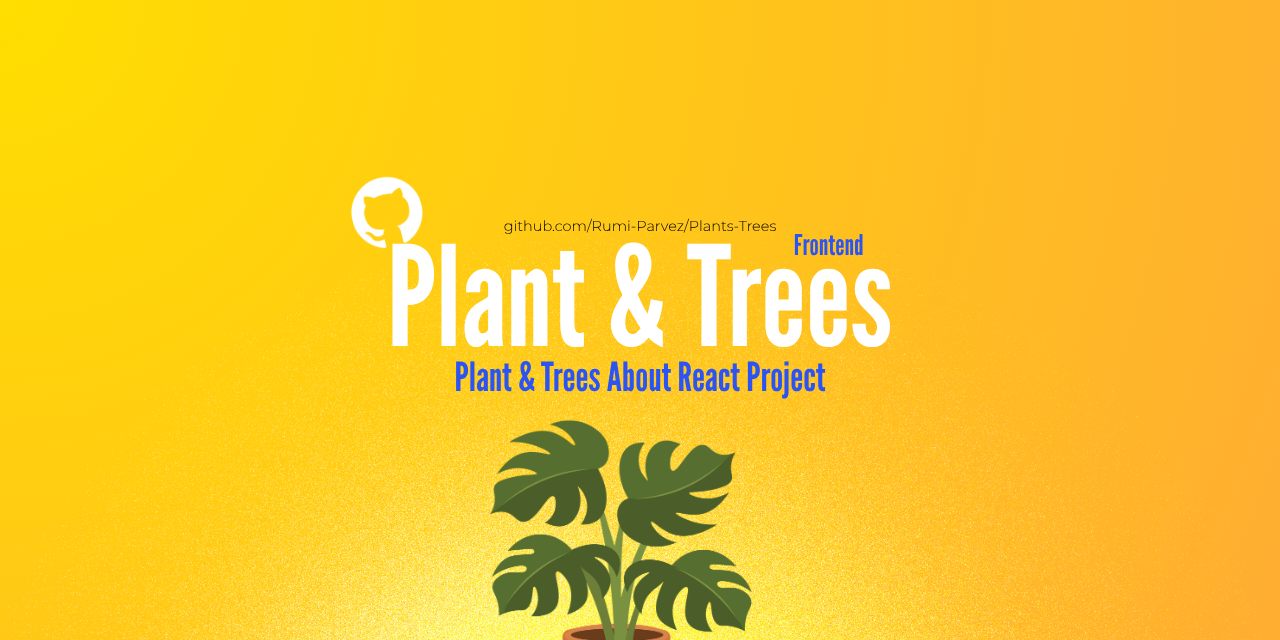 Plant & Trees Exploration Website banner