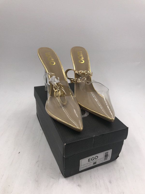 EGO MARTINI 43007 GOLD HEELS US WOMENS SIZE 9 EU 40