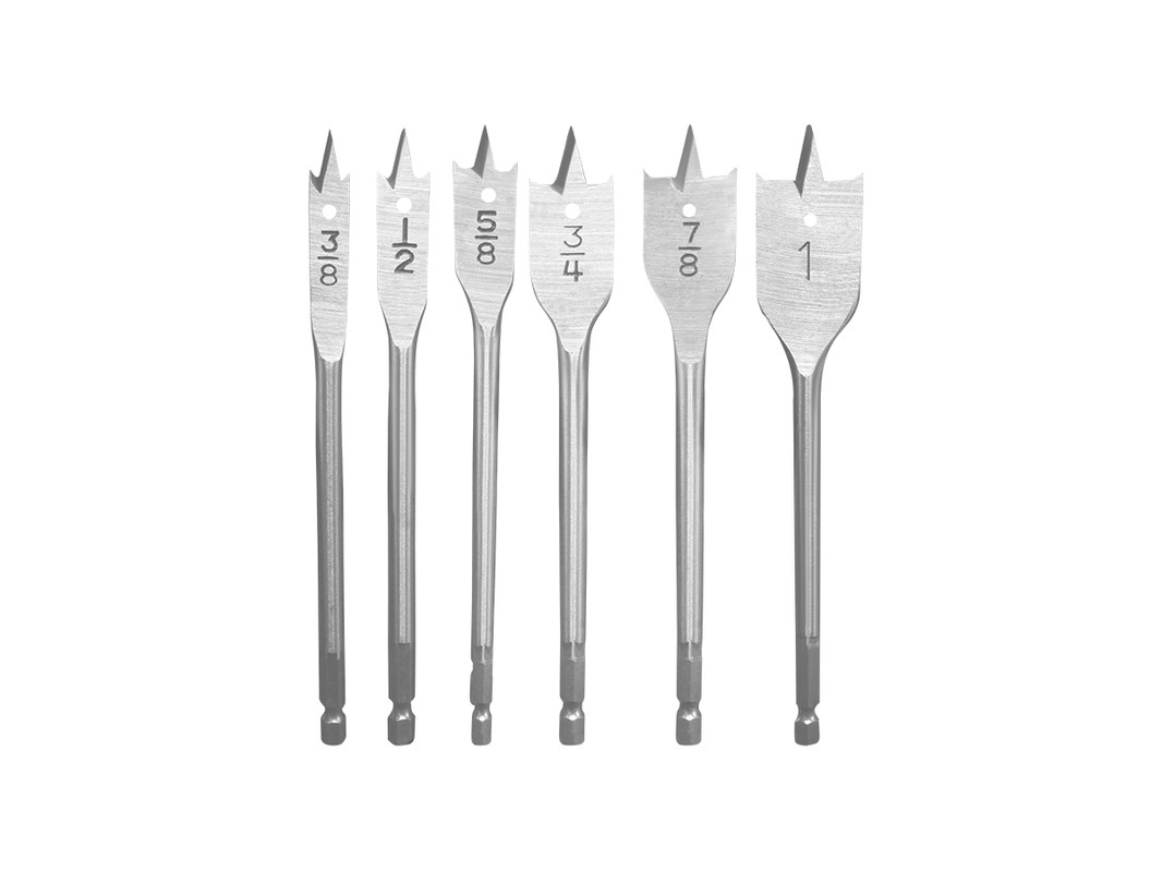 JUG. MECHAS MADERA 6PCS 3/8"-1" KAMASA