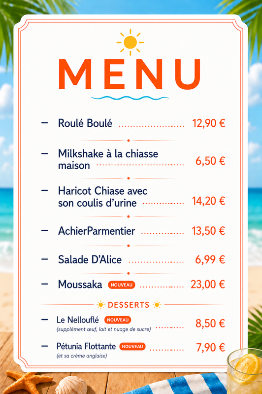 Carte Miss Grill