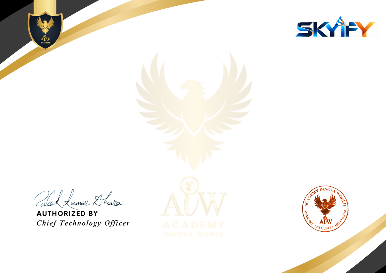 SKYIFY certificate template