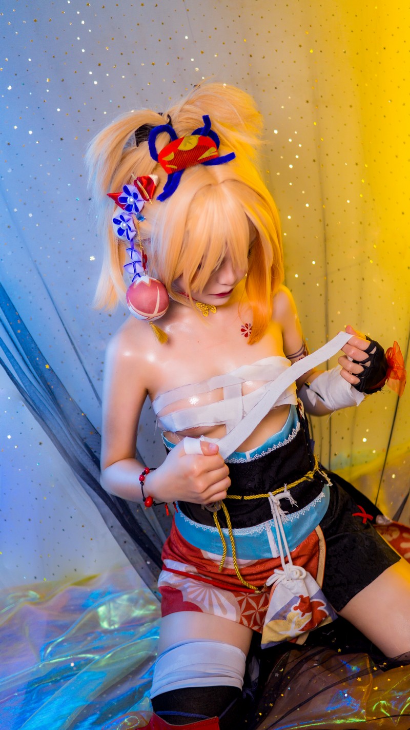 Joyce Lin2x Yoimiya Cosplay Genshin Impact 写真 40P插图4