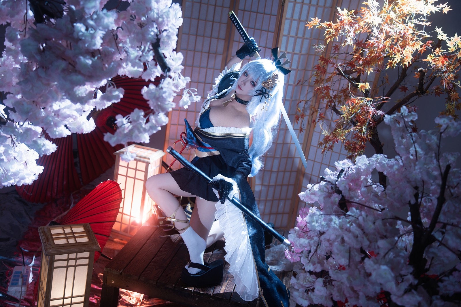 Seya-狮砸 – 原神 神里绫华·霜刃 Cos 高清写真（12P-195.6MB）插图