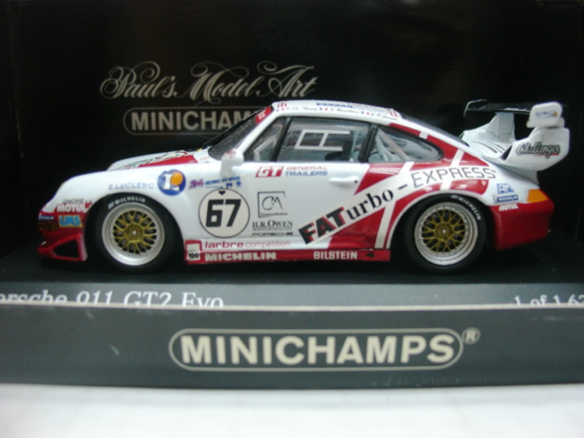 【レア】MINICHAMPS ポルシェ993 GT2 レーシング WOW EXTREMELY RARE Porsche 993 911 GT2 #67 Le Mans 1999 1:43
