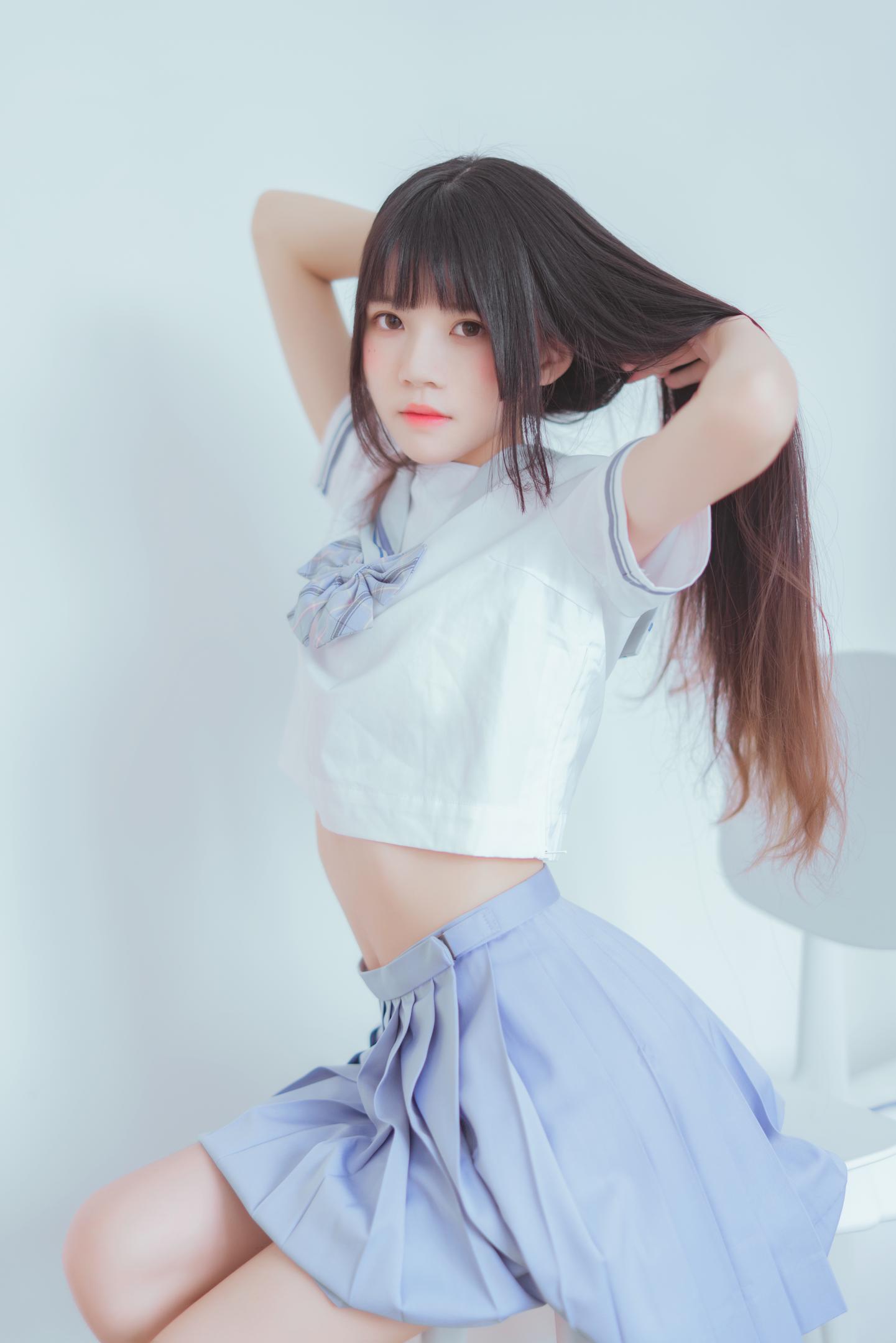 桜桃喵 NO.062 桜桃未熟2 黑丝校服 49