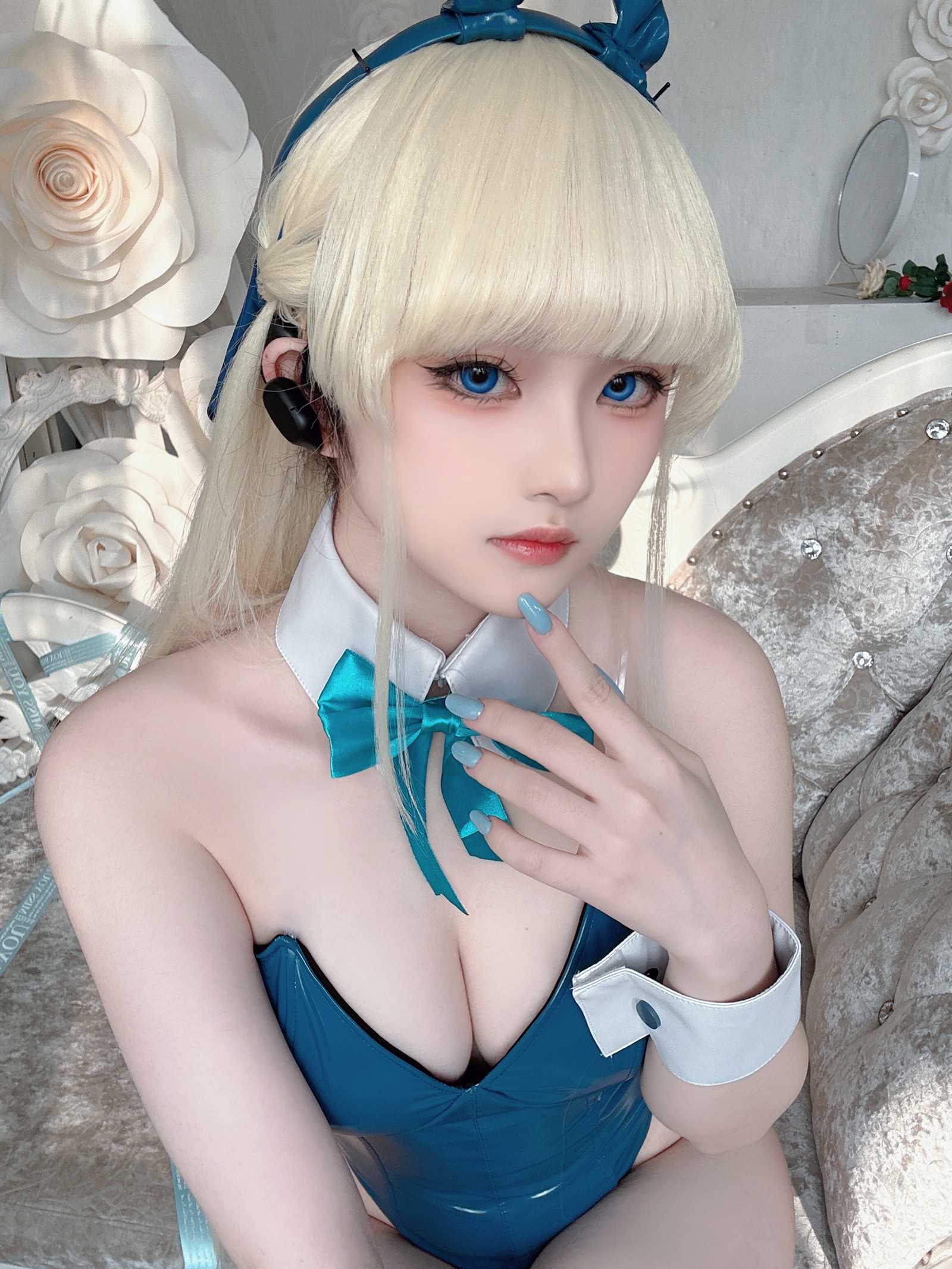 屿鱼 Yuyu Toki × 飛鳥馬トキ 蓝色兔女郎 Cosplay 写真集（45P｜522MB）插图3