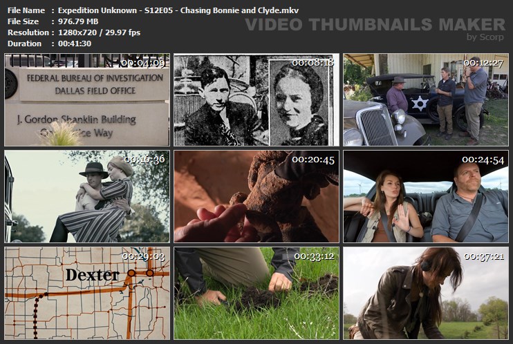 Expedition Unknown - S12E05 - Chasing Bonnie and Clyde.mkv