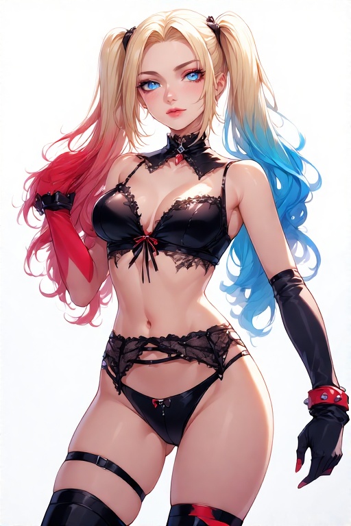 Harley-Quinn-in-black-Gothic-u-1