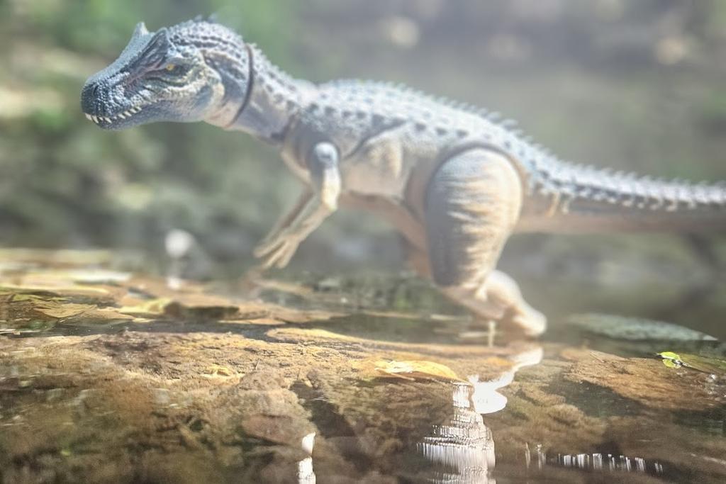 Cool photo I took of my Hammond Collection Allosaurus figure