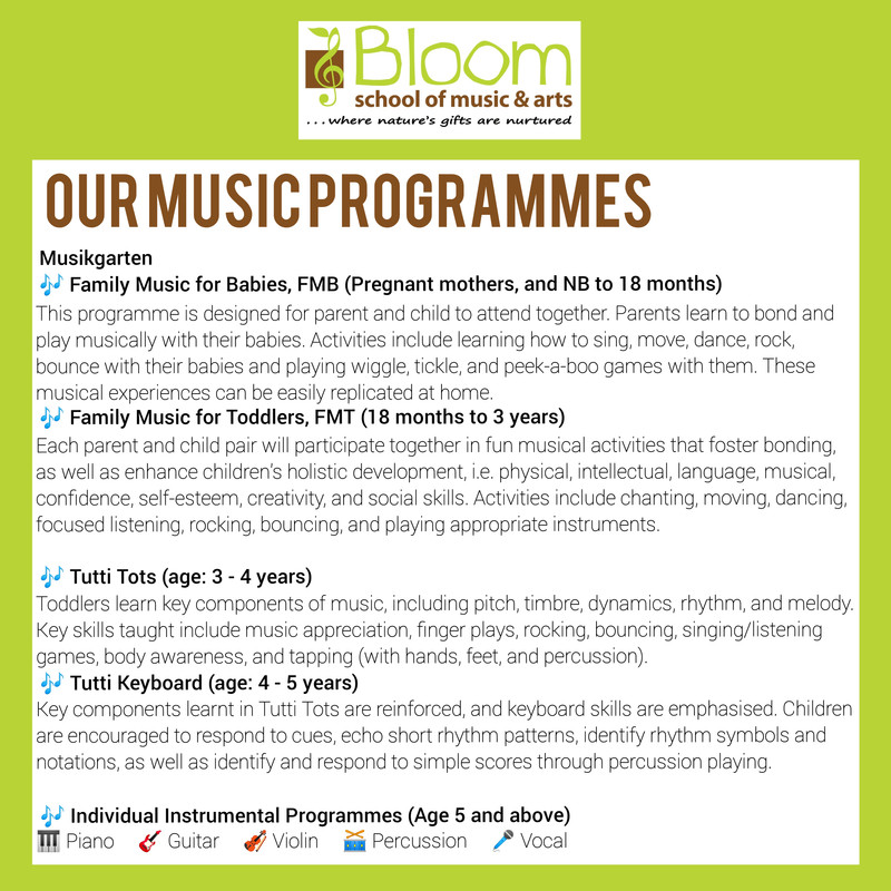Bloom Music Programme