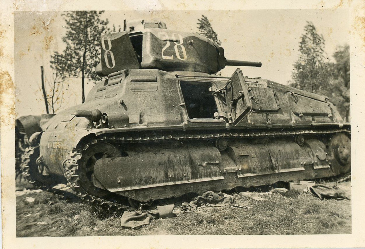 Kämpfe Belgien Frankreich Panzer Tank Foto