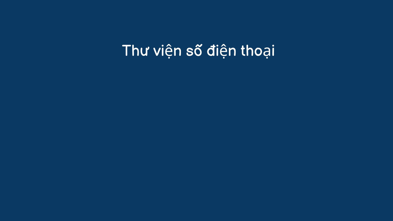 Thư viện số điện thoại