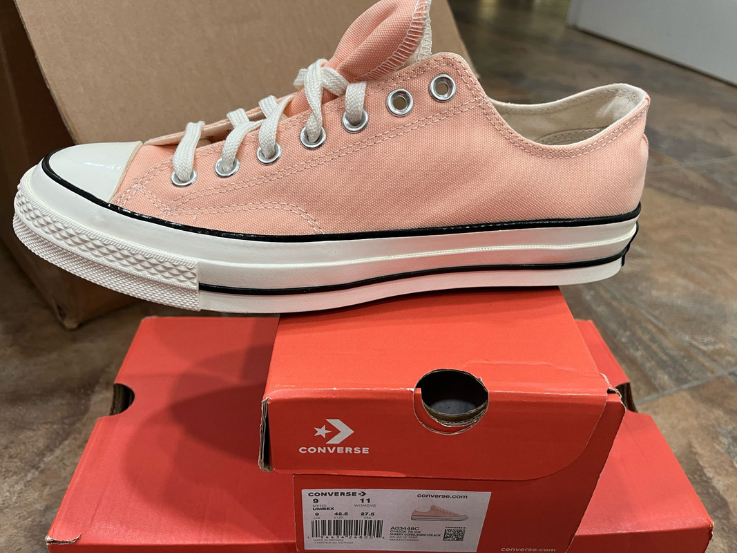 Converse Chuck 70 OX Cheeky Coral Vintage Canvas HighTop Sneakers
