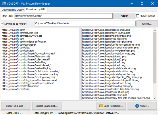 VovSoft Picture Downloader 2.0