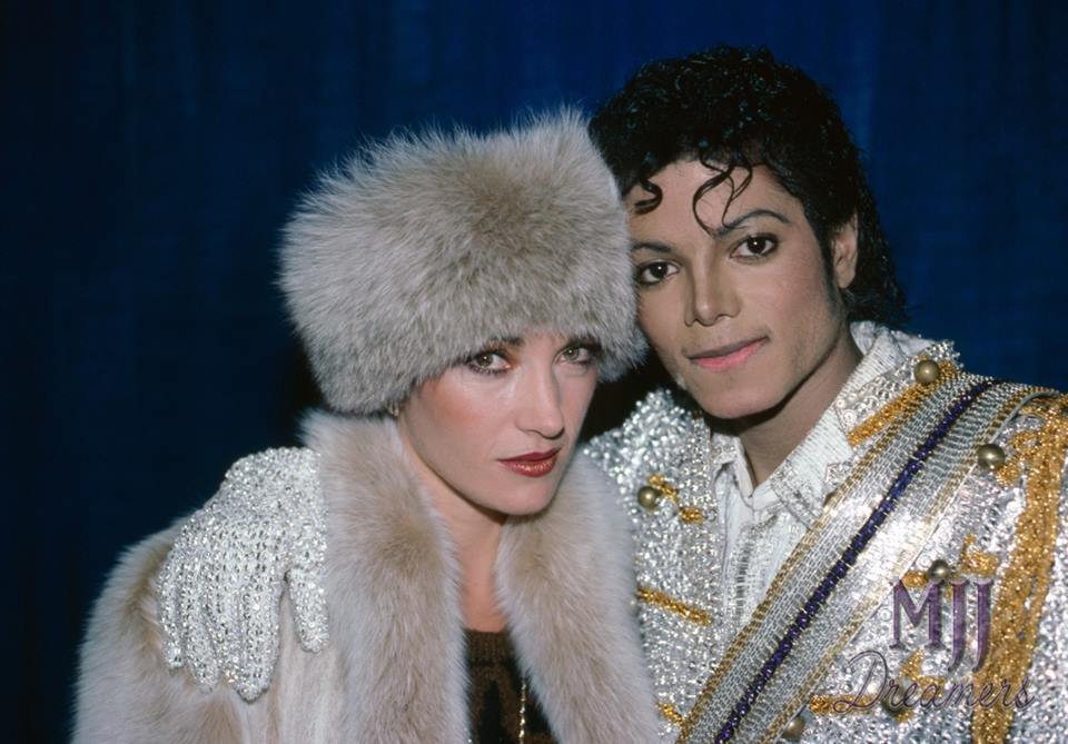 Jane Seymour y Michael Jackson