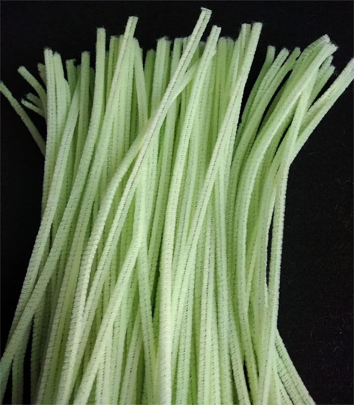 50 LimpiaPipas para flores verde pastel para tejido de muñecos