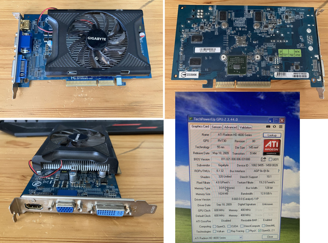 Gigabyte HD4650 1GB AGP