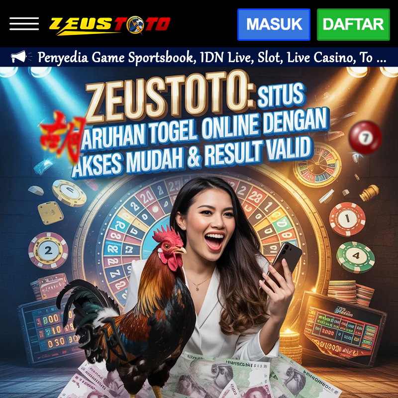 ZEUSTOTO: Situs Taruhan Togel Online dengan Akses Mudah & Result Valid image 1