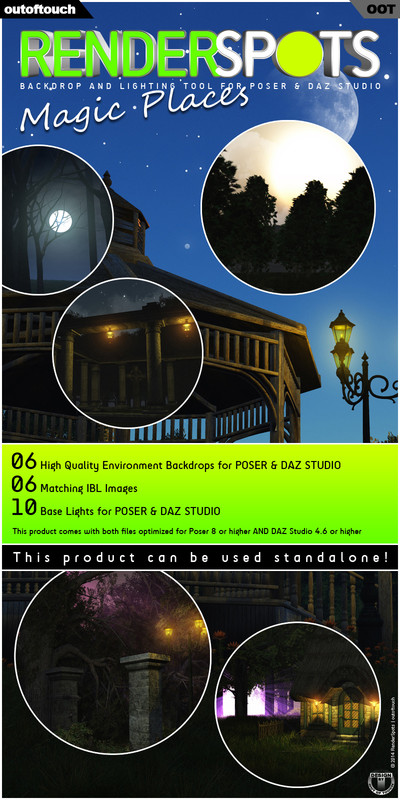 RenderSpots Magic Places for Poser and DAZ Studio