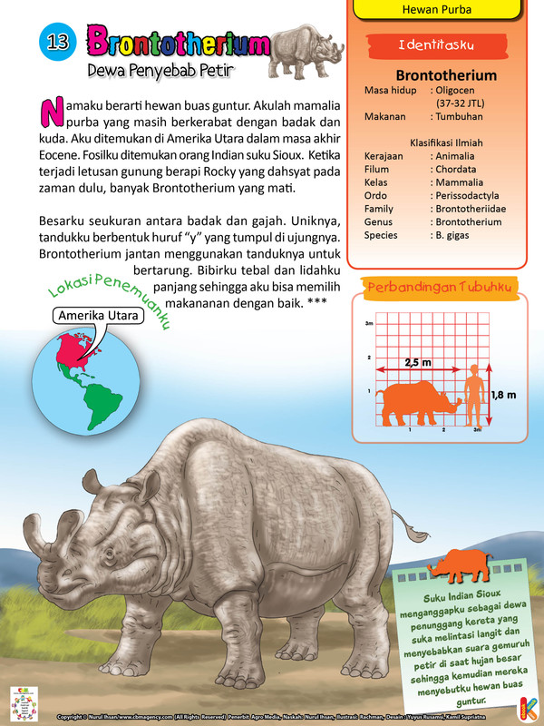 Hewan-Purba-Brontotherium