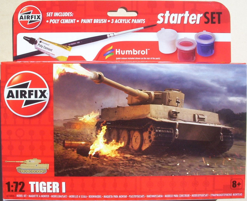 Airfix 72 A55004 Tiger I Starter Set