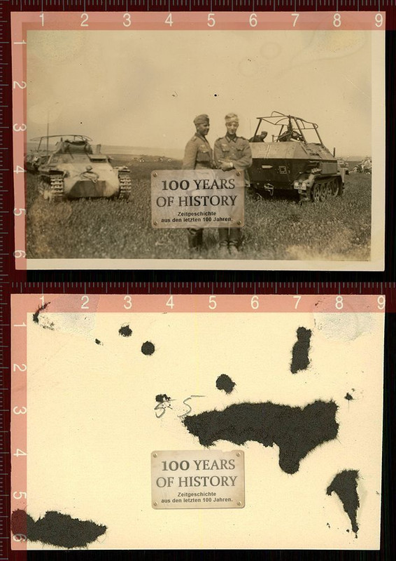 Orig. Foto German Panzer Tank Spähwagen Frankrei