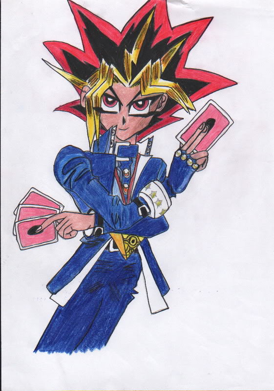 Hình vẽ Atemu (Yami Yugi) bộ YugiOh (vua trò chơi) - Page 5 1_Atemp_410