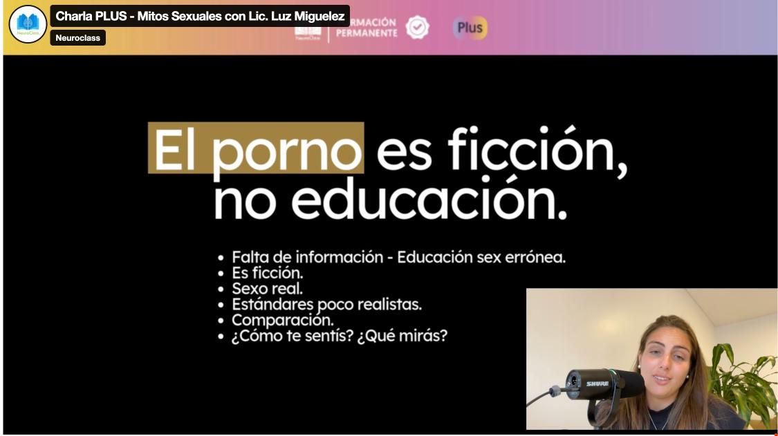 El porno es ficción, no educación: charla sobre mitos sexuales, estándares poco realistas y comparación