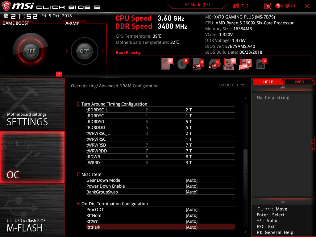 DDR4 3600 MhZ for MSI B450 Gaming Pro Carbon AC Overclockers UK