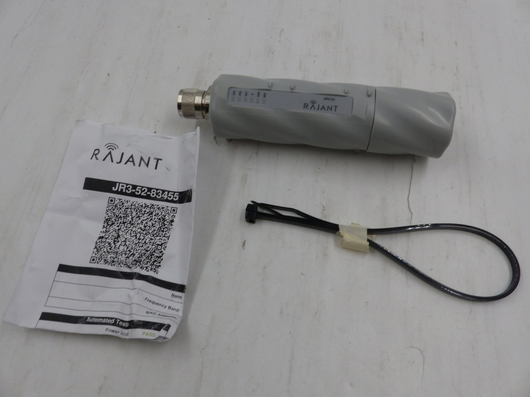 RAJANT JR3-52 23-100032-001 SINGLE TRANSCEIVER WIRELESS NODE