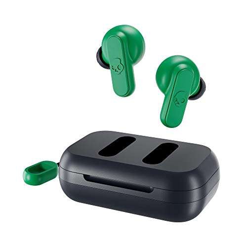 Amazon: SKULLCANDY Dime True - Auriculares in-Ear inalámbricos, Dark Blue/Green 
