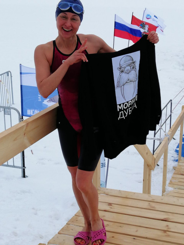 Татьяна Карась после заплыва