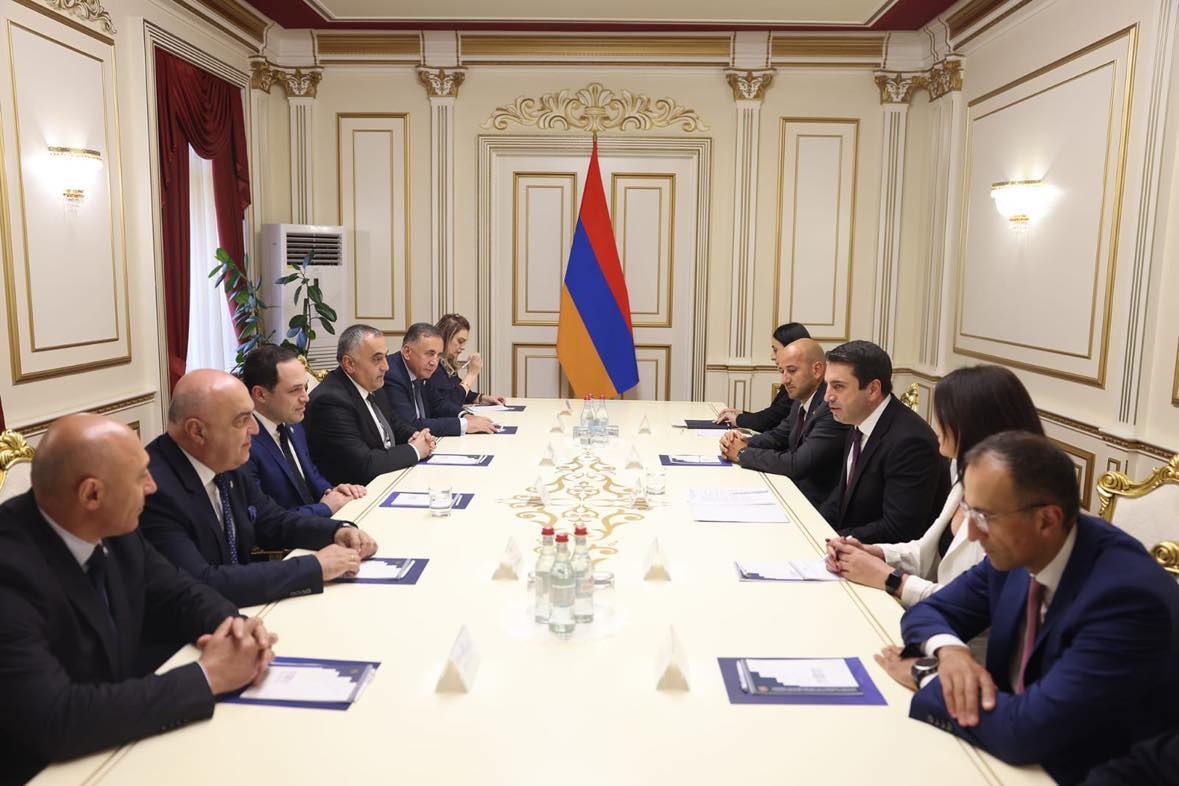 საქართველოს პარლამენტის დელეგაცია სომხეთის რესპუბლიკის ეროვნული ასამბლეის თავმჯდომარეს შეხვდა