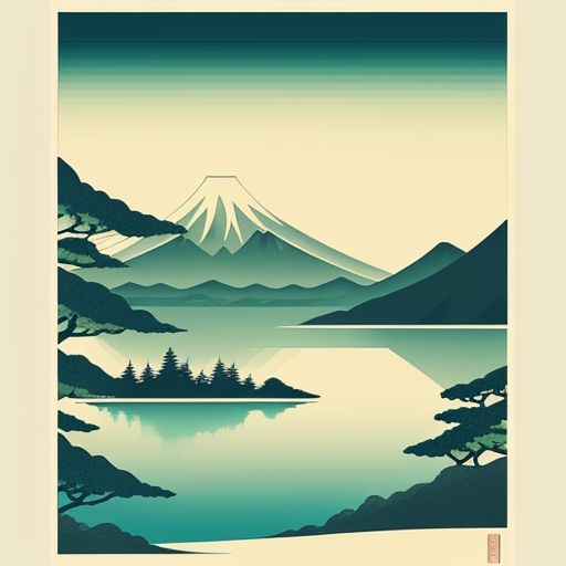 Painting-of-a-lake-with-trees-13