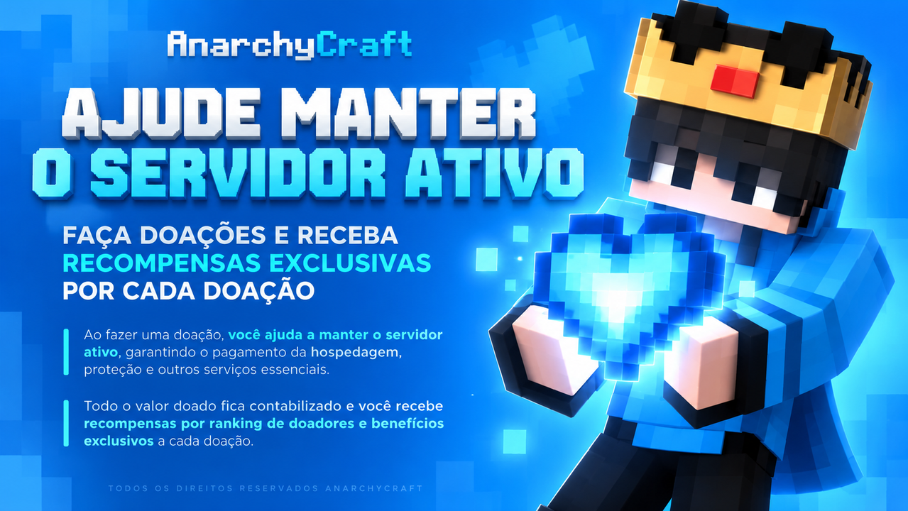 Apoie o AnarchyCraft - Bedrock