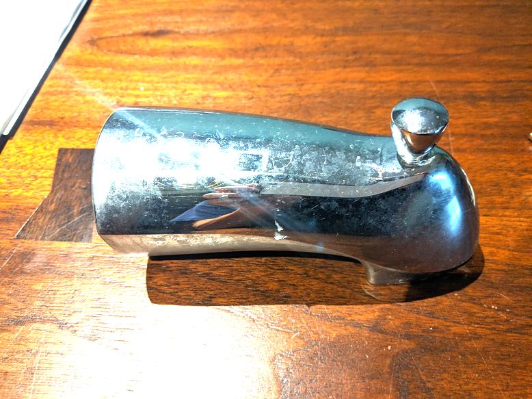 Tightening a tub spout