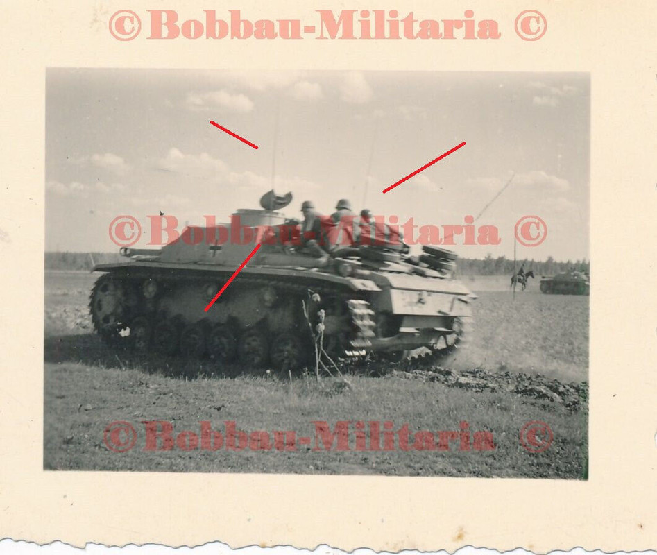 Foto Sturmgeschütz Langrohr StuG III mit Antenne FUNK Grenadieren SFL