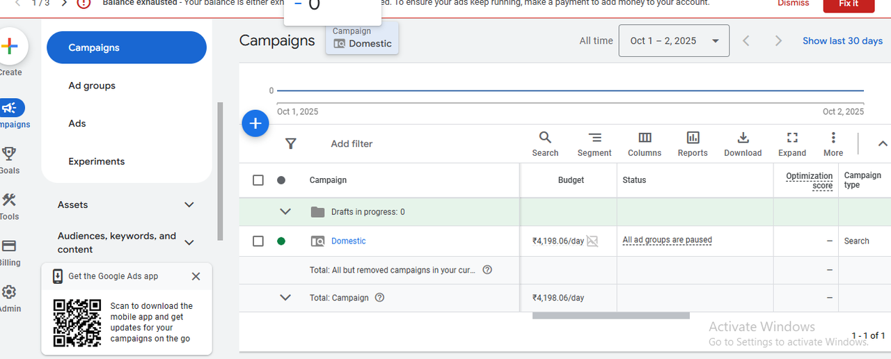 domestic tour campaign