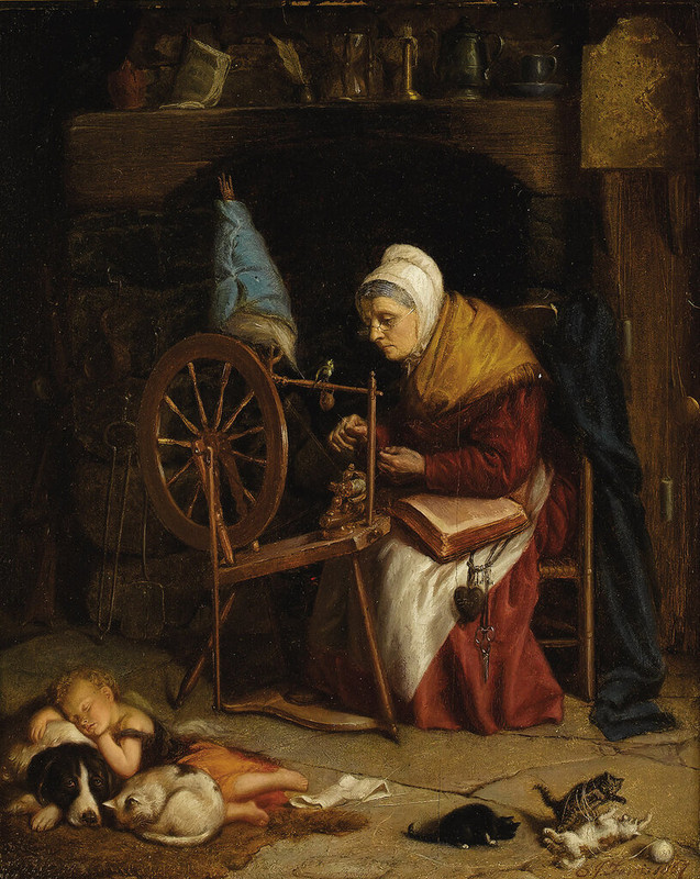 Grandma-s-Spinning-Wheel-1867