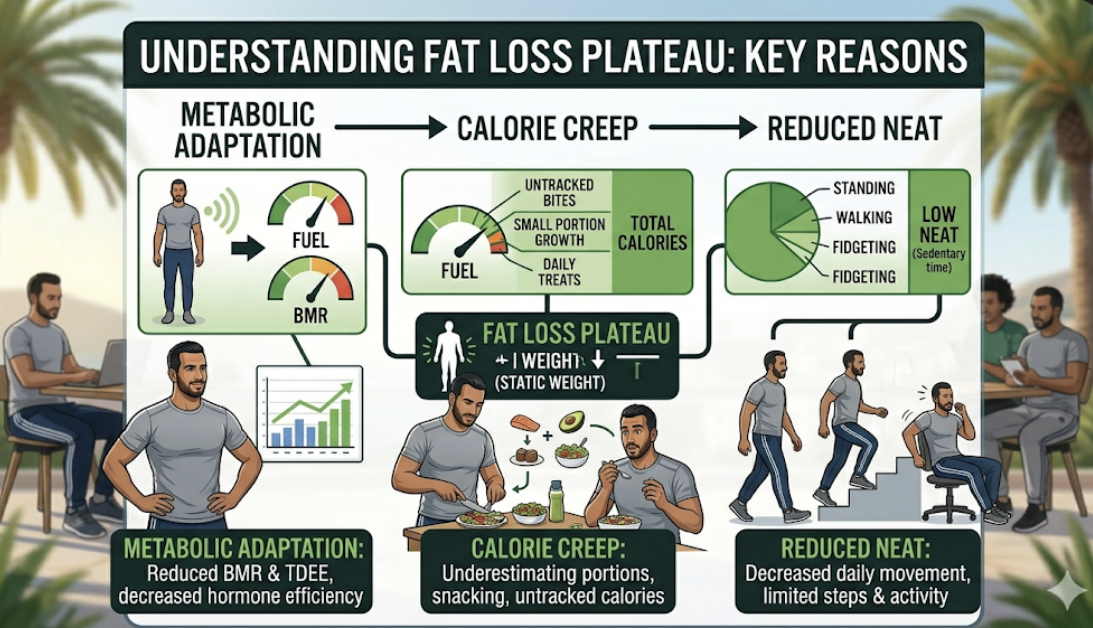 Person walking outdoors in nature, representing increasing NEAT to fix fat loss plateau and restart fat loss