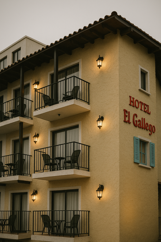 Fachada del Hotel El Gallego