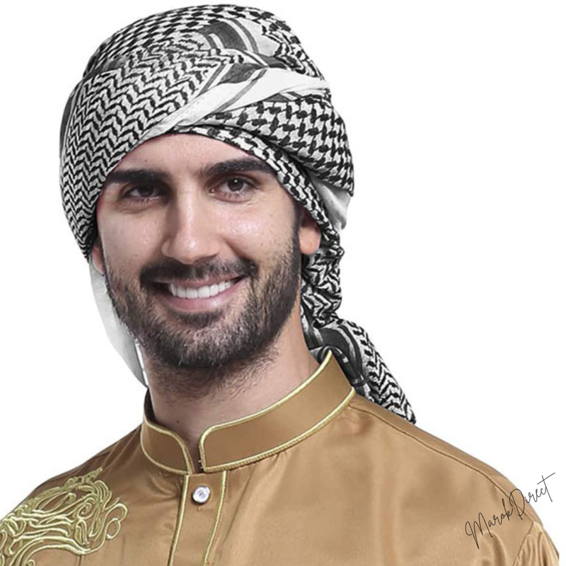 Man Head Scarf Desert Hat XGOPTS Men Arab Head Scarf Muslim